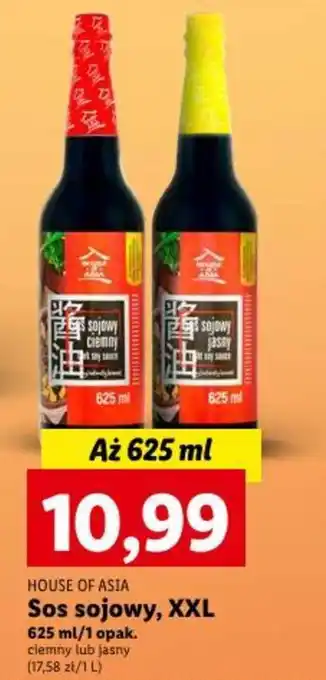 Lidl HOUSE OF ASIA Sos sojowy, XXL 625ml oferta
