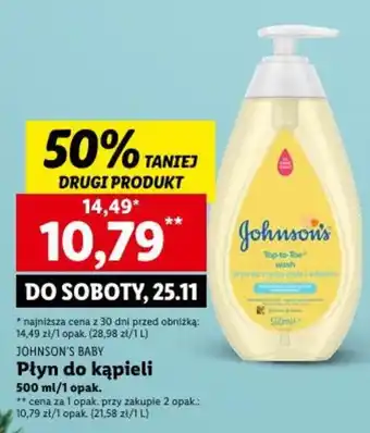 Lidl JOHNSON'S BABY Płyn do kąpieli 500 ml oferta