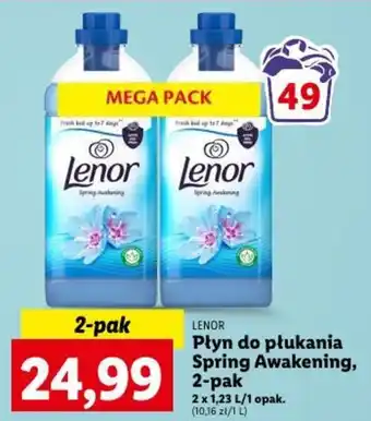 Lidl LENOR Płyn do płukania Spring Awakening, 2 x 1,23l oferta