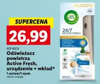 Lidl AIR WICK Odświeżacz powietrza Active Fresh, urządzenie + wkład oferta