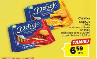 Carrefour Ciastka DELICJE 294 g oferta