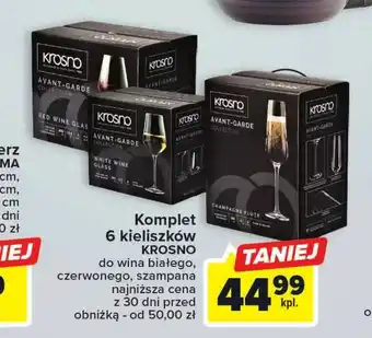 Carrefour Komplet 6 kieliszków KROSNO oferta