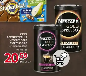 Selgros KAWA ROZPUSZCZALNA NESCAFÉ GOLD ESPRESSO 95 G oferta