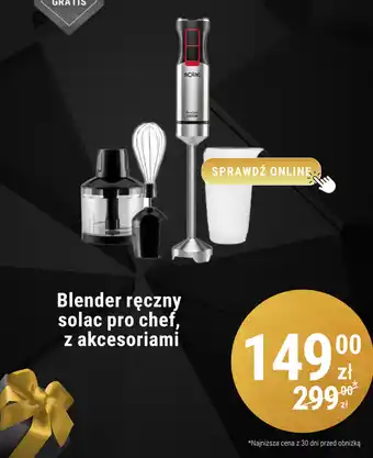 Biedronka Blender ręczny solac pro chef, z akcesoriami oferta