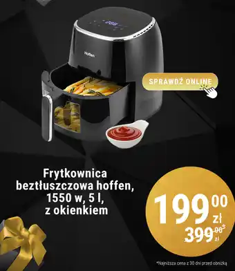 Biedronka Frytkownica beztłuszczowa hoffen, 1550 W, 5 l, z okienkiem oferta