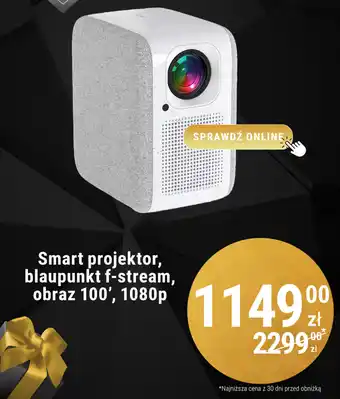 Biedronka Smart projektor, blaupunkt f-stream, obraz 100', 1080p oferta