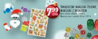 Stokrotka ŚWIĄTECZNE NAKLEJKI ŻELOWE, NAKLEJKI Z BROKATEM oferta