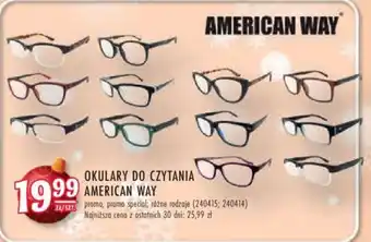 Stokrotka OKULARY DO CZYTANIA AMERICAN WAY oferta