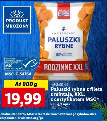 Lidl Paluszki rybne oferta