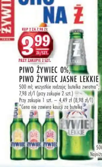 Stokrotka PIWO ŻYWIEC 0%, PIWO ŻYWIEC JASNE LEKKIE oferta