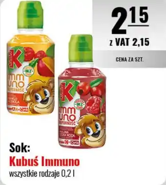 Eurocash Sok: Kubuś Immuno oferta