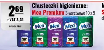 Eurocash Chusteczki higieniczne: Mea Premium 10 x 9 oferta