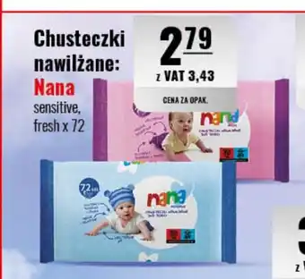 Eurocash Chusteczki nawilżane: Nana fresh x 72 oferta