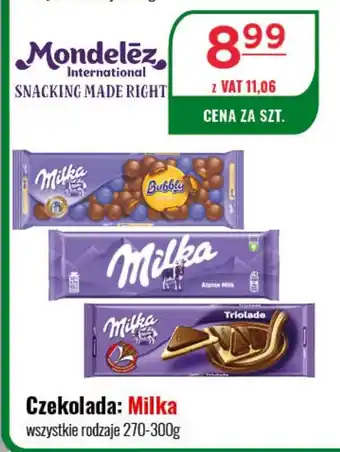 Eurocash Czekolada: Milka 270-300g oferta