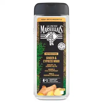 Biedronka Le petit marseillais żel pod prysznic dla mężczyzn imbir & drzewo cyprysowe 400 ml oferta