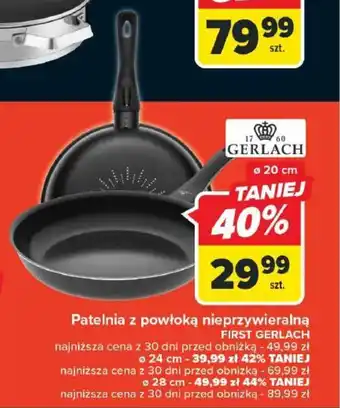 Carrefour Patelnia z powłoką nieprzywieralną FIRST GERLACH oferta