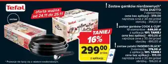 Carrefour Zestaw garnków nierdzewnych TEFAL DUETTO oferta