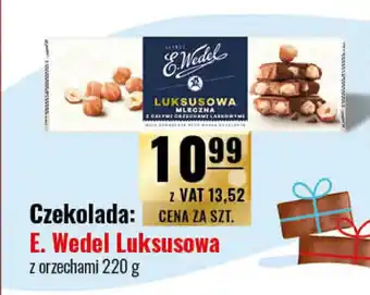 Eurocash Czekolada E. Wedel Luksusowa z orzechami 220 g oferta