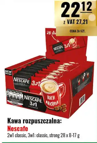 Eurocash Kawa rozpuszczalna Nescafe 28x8-17g oferta