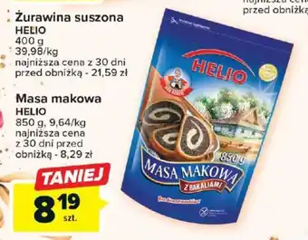 Carrefour Masa makowa HELIO 850g oferta