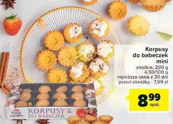 Carrefour Korpusy do babeczek mini 200g oferta