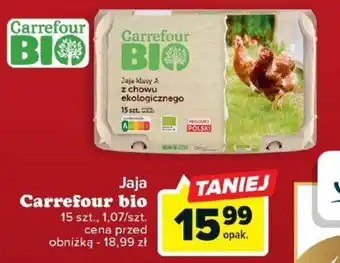 Carrefour Jaja Carrefour bio 15szt. oferta