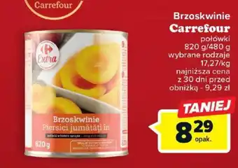 Carrefour Brzoskwinie Carrefour 820g oferta