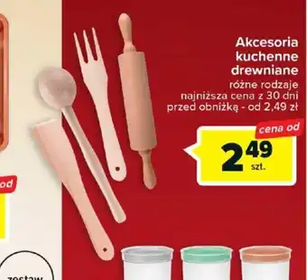 Carrefour Akcesoria kuchenne drewniane oferta