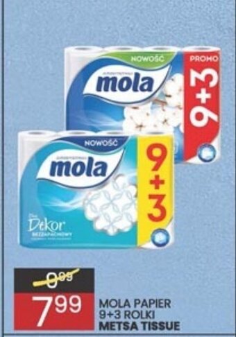 Wafelek Mola Papier 9+3 rolki oferta