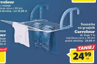 Carrefour Suszarka na grzejnik Carrefour dł. linek 7 m oferta
