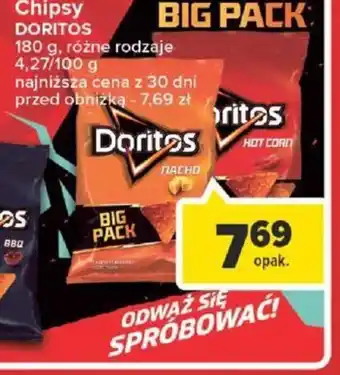 Carrefour Chipsy DORITOS 180g oferta