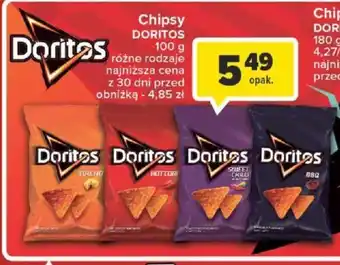 Carrefour Chipsy DORITOS 100g oferta