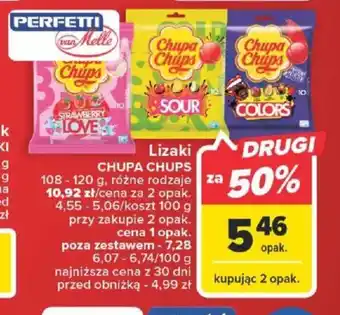 Carrefour Lizaki CHUPA CHUPS 108-120g oferta