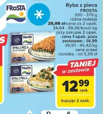 Carrefour Ryba z pieca FROSTA 330-375g oferta