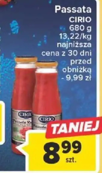 Carrefour Passata CIRIO 400 g oferta
