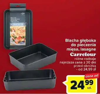 Carrefour Blacha głęboka do pieczenia mięsa lasagne Carrefour oferta