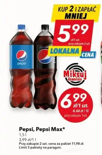 Lewiatan Pepsi Pepsi Max 1,5l oferta