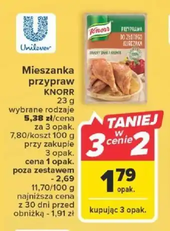 Carrefour Mieszanka przypraw KNORR 23 g oferta