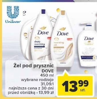 Carrefour Żel pod prysznic DOVE 450ml oferta