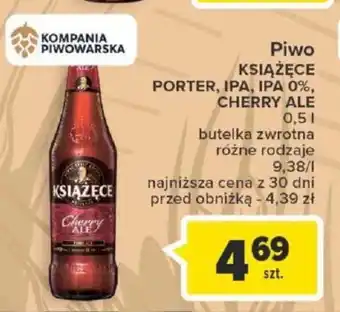 Carrefour Piwo KSIĄŻĘCE PORTER, IPA, IPA 0%, CHERRY ALE 0,5l oferta