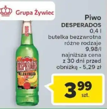 Carrefour Piwo DESPERADOS 0,4l oferta