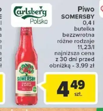 Carrefour Piwo SOMERSBY 0,4l oferta