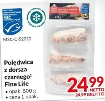 Polędwica z dorsza czarnego 500g