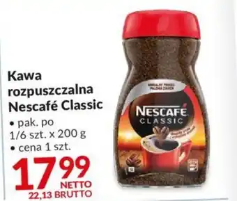 Makro Kawa rozpuszczalna Nescafé Classic 200g oferta
