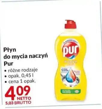 Makro Płyn do mycia naczyń Pur 0,45 l oferta