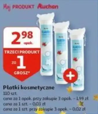 Auchan Płatki kosmetyczne 110 szt. oferta