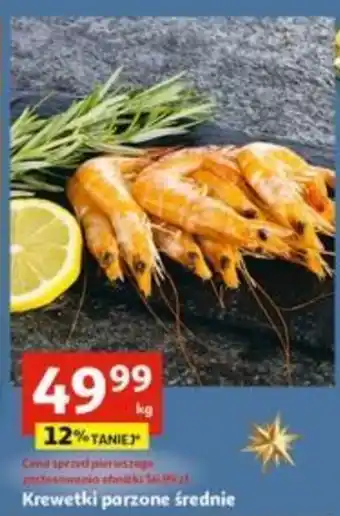 Auchan Krewetki parzone średnie 1 kg oferta