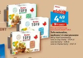 Auchan Tofu naturalne, wędzone lub marynowane 180 g oferta
