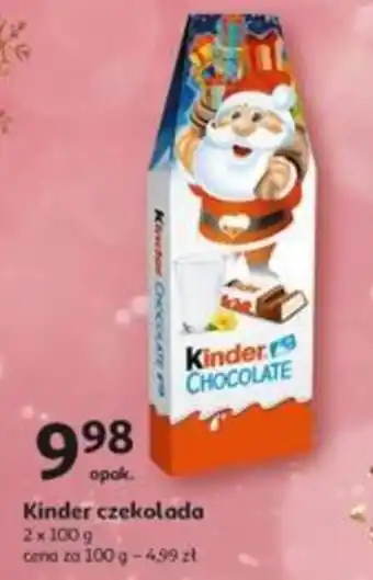 Auchan Kinder czekolada 2 x 100 g oferta
