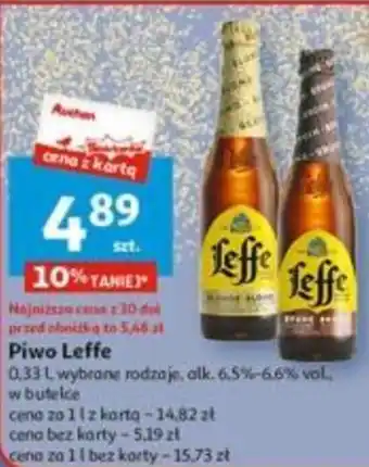 Auchan Piwo Leffe 0,33 l oferta